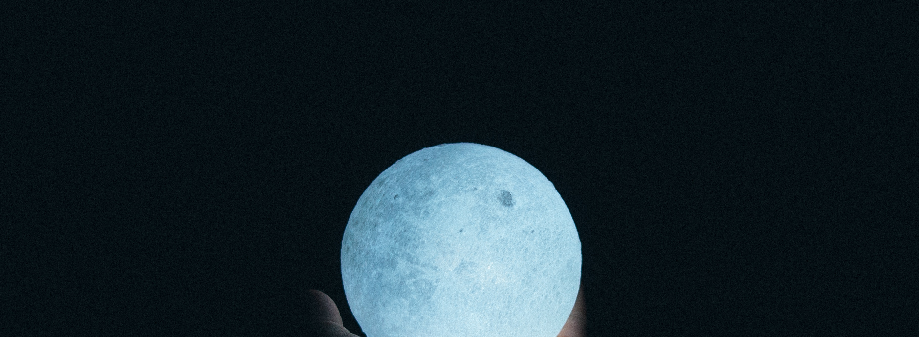 Half Off Moon Lamp